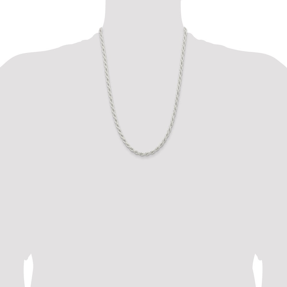 Buy 5mm Solid Sterling Silver Rope Chain | Stylish & Affordable Jewelry