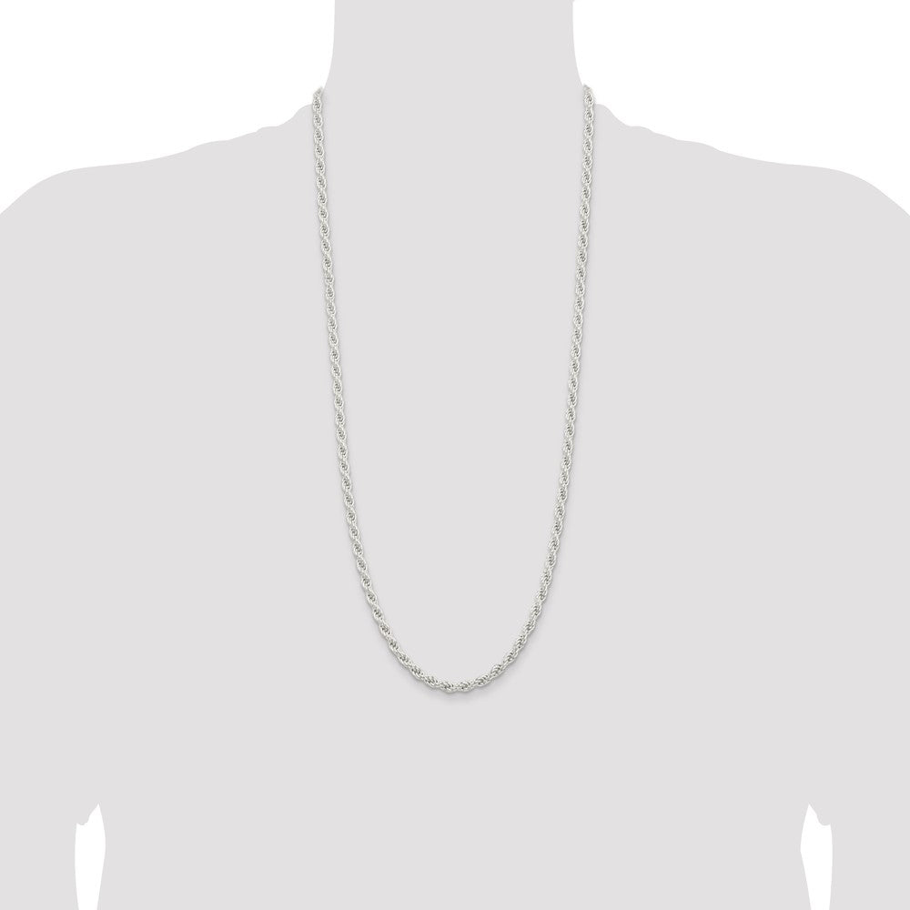 Exclusive 5mm Sterling Silver Rope Chain - Stylish & Affordable Jewelry
