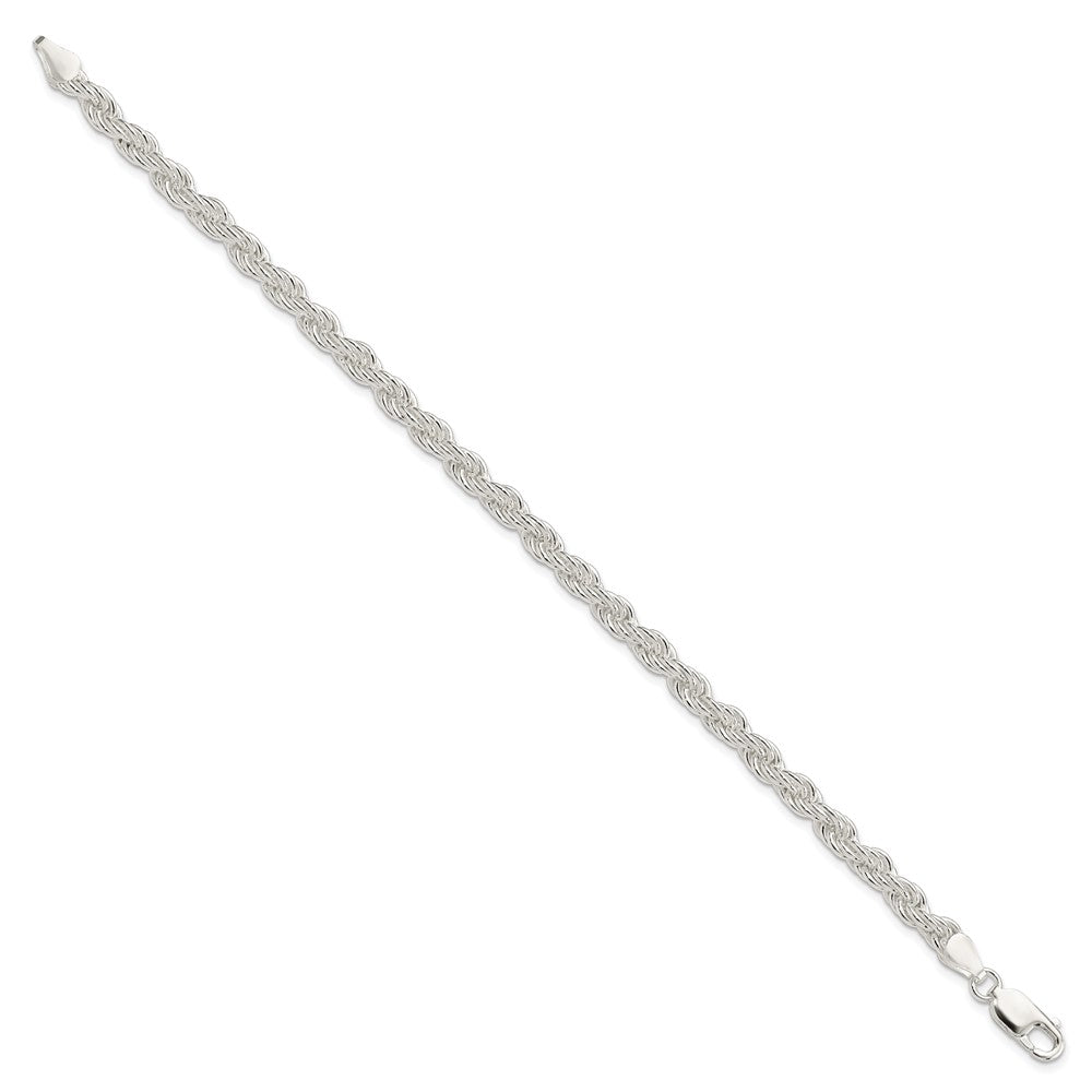 Sterling Silver Rhodium Plated 3.5mm Anchor Chain, 24 Sterling Silver Rhodium Plated 3.5mm Anchor Chain, 24