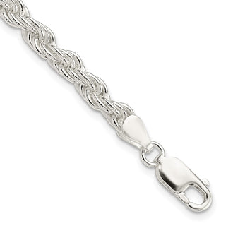 Buy Stylish 5mm Solid Sterling Silver Rope Chain - Luxury Quality & Value
