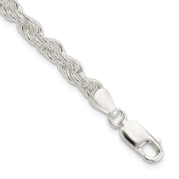 5mm Sterling Silver Rope Chain - Style GR1-1030181
