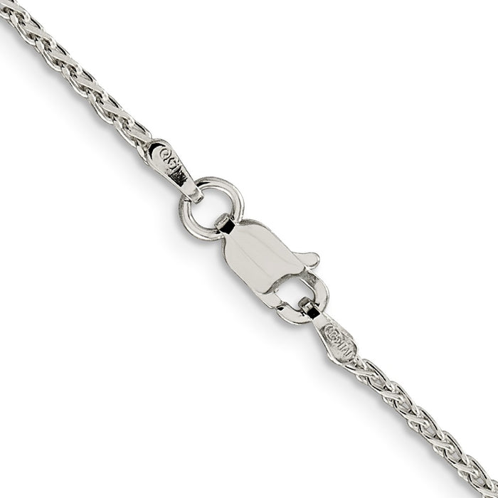 High-Quality 1.5mm Diamond-Cut Spiga Chain in Sterling Silver - Stylish Value!-3