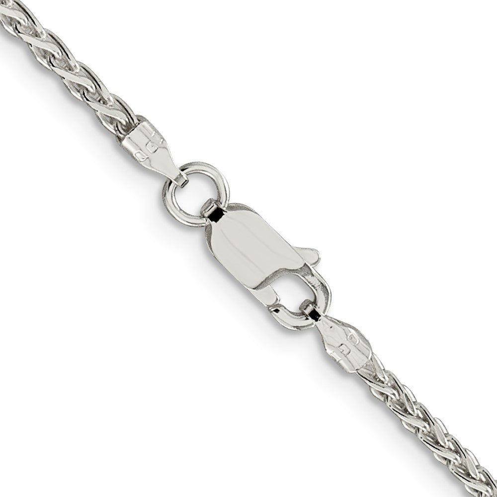 Buy 2mm Diamond-Cut Spiga Chain in Sterling Silver - Stylish & Affordable!