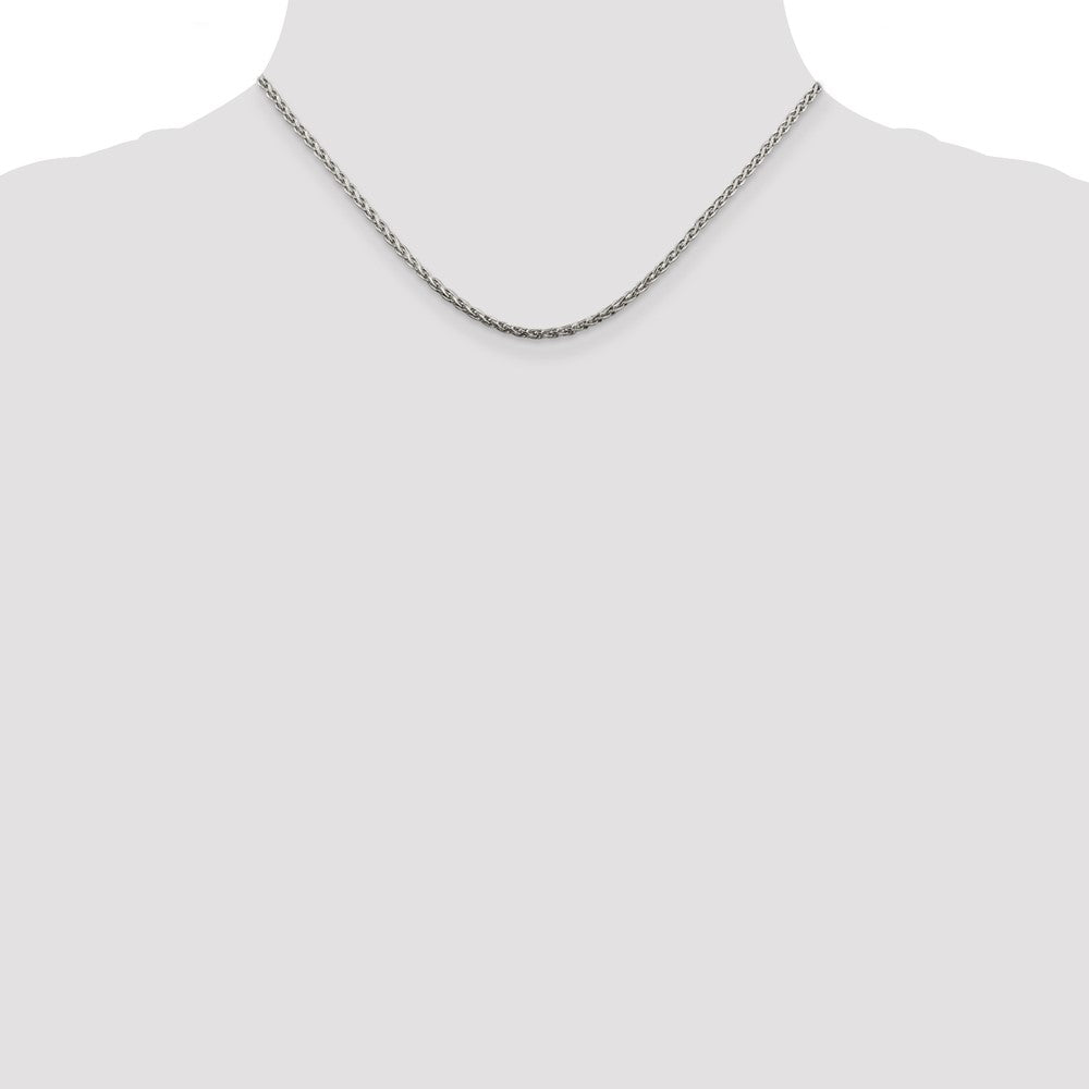Buy Exclusive 2mm Diamond-Cut Spiga Chain in Sterling Silver - Stylish Value!