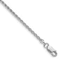 Buy Stylish 2mm Rhodium-Plated Diamond-Cut Spiga Chain in Sterling Silver-1