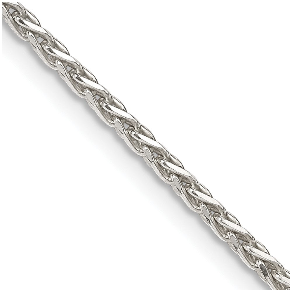 Buy Stylish 2mm Diamond-Cut Spiga Chain in Sterling Silver - Affordable Luxury
