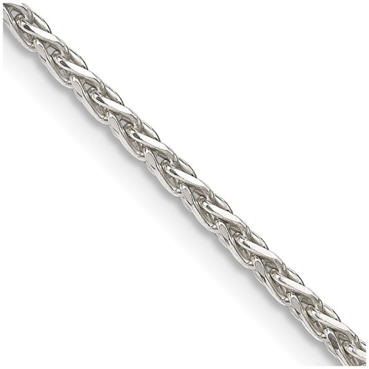 Buy Exclusive 2mm Diamond-Cut Spiga Chain in Sterling Silver - Stylish Value!