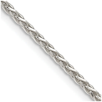 Buy Stylish 2mm Diamond-Cut Spiga Chain in 925 Sterling Silver - Affordable Luxury