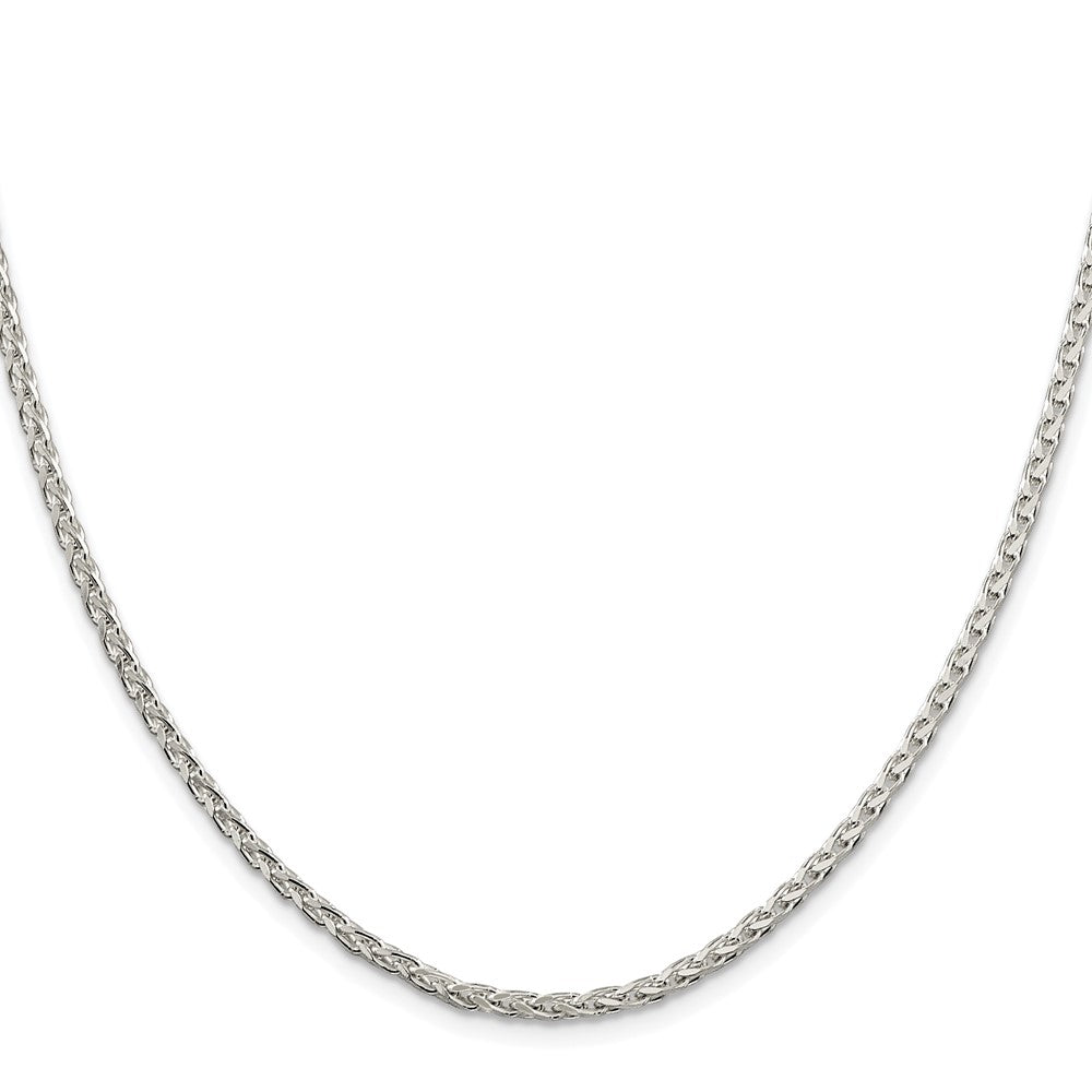 Order Stylish Rhodium-Plated Sterling Silver 2.75mm Diamond-Cut Chain