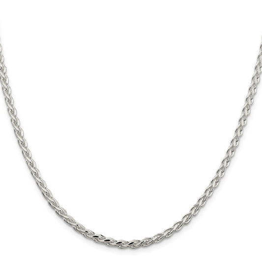 Buy 3.5mm Diamond-Cut Spiga Chain in Sterling Silver | Stylish & Affordable