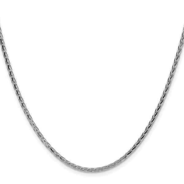 2.5mm Diamond-Cut Square Spiga Necklace Chain in Sterling Silver