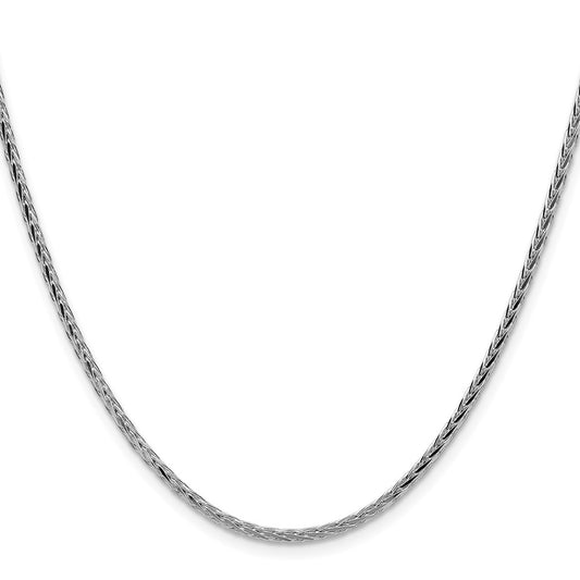 Buy Stylish 2.5mm Diamond-Cut Square Spiga Necklace Chain in Sterling Silver
