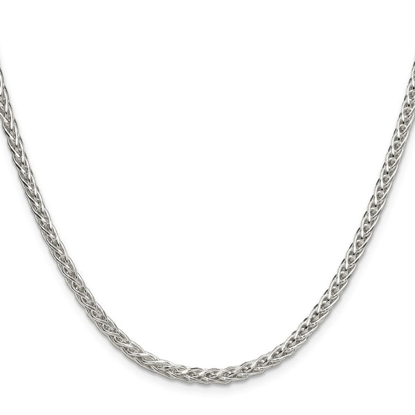 3.5mm Diamond-Cut Square Spiga Chain in Sterling Silver
