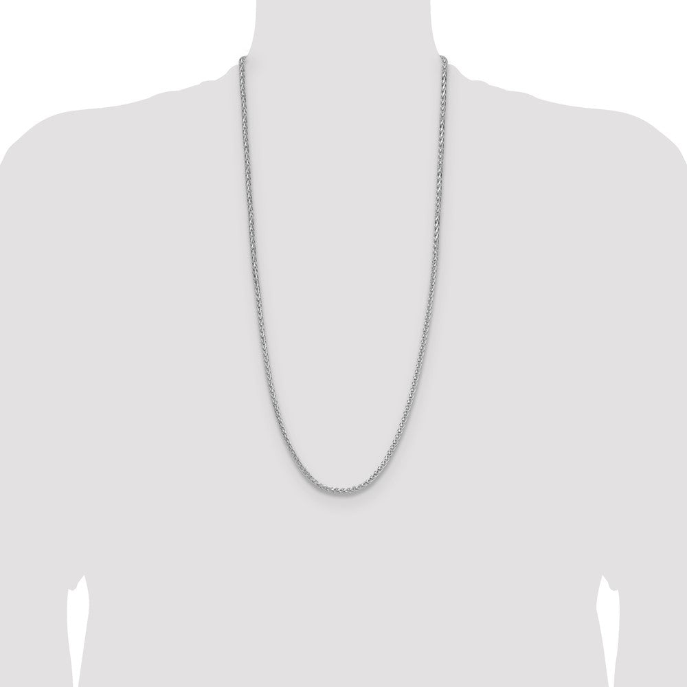 Exclusive Rhodium-Plated Sterling Silver 3.5mm Diamond-Cut Chain - Affordable Luxury