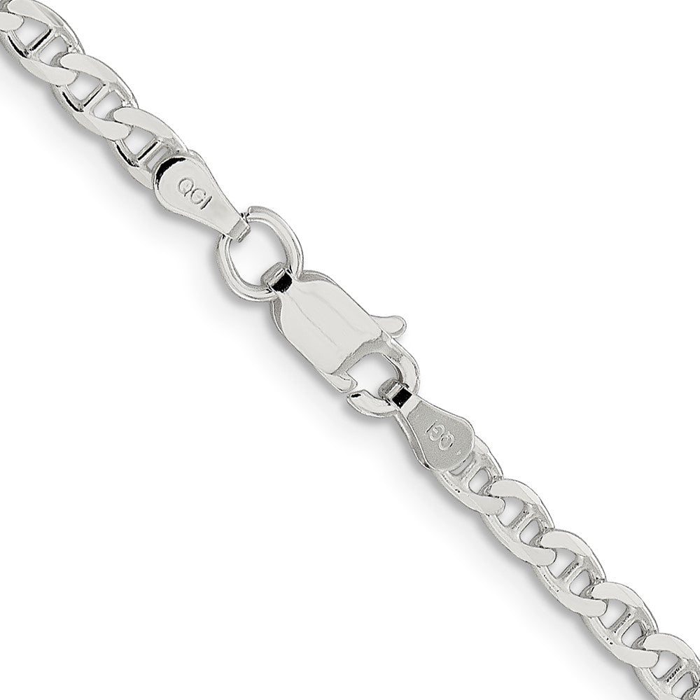 Buy Stylish 3.15mm Sterling Silver Double Curb Flat Anchor Chain, Affordable Price