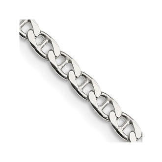 Buy Stylish Sterling Silver 3.15mm Double Curb Flat Anchor Chain | Luxury Value