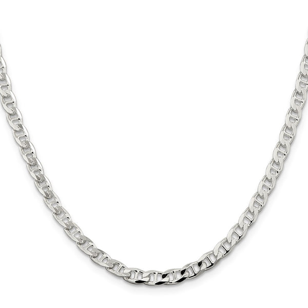 4.65mm Diamond-Cut Flat Anchor Curb Chain in Sterling Silver - Style GR1-1030929