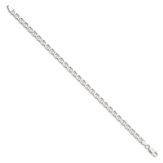 Buy Exclusive 4.65mm Diamond-Cut Flat Anchor Curb Chain in Sterling Silver