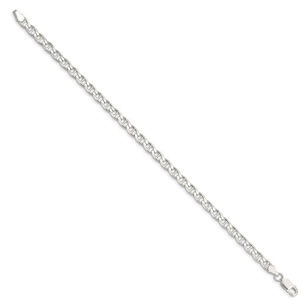 Buy Stylish Sterling Silver 4.65mm Double Cut Flat Anchor Curb Chain