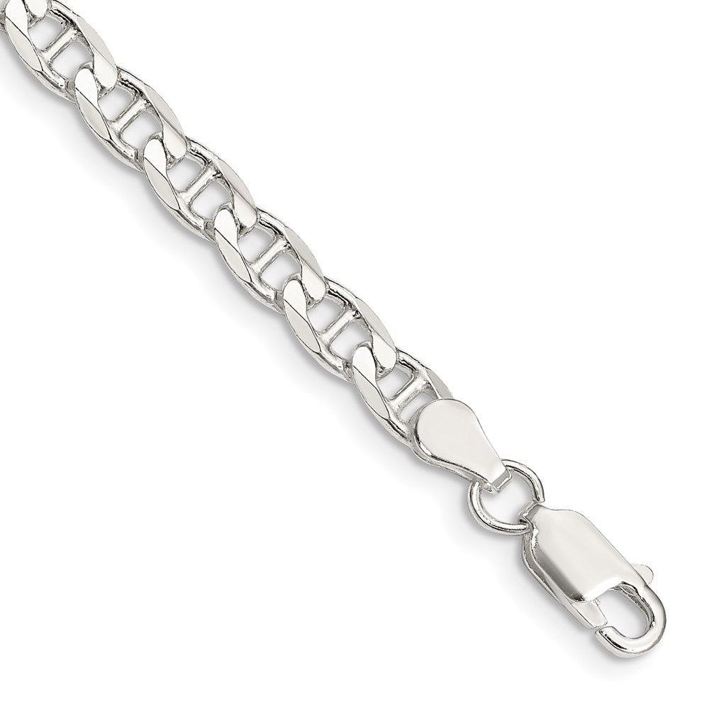 Buy Stylish Sterling Silver 4.65mm Double Cut Flat Anchor Curb Chain