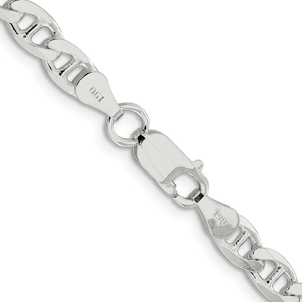 High-Quality 5.7mm Sterling Silver Double Curb Anchor Chain - Stylish Value