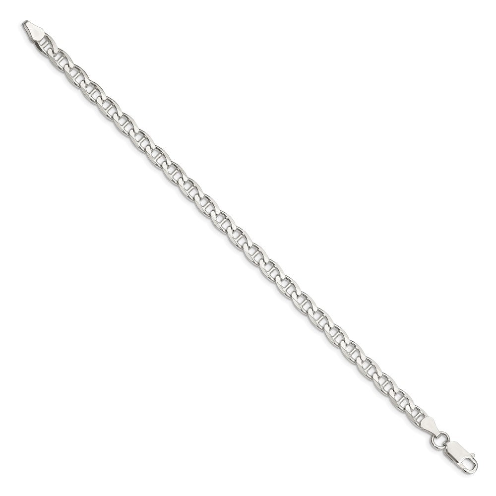 Exclusive 5.7mm Sterling Silver Double Curb Anchor Chain - Stylish Value!