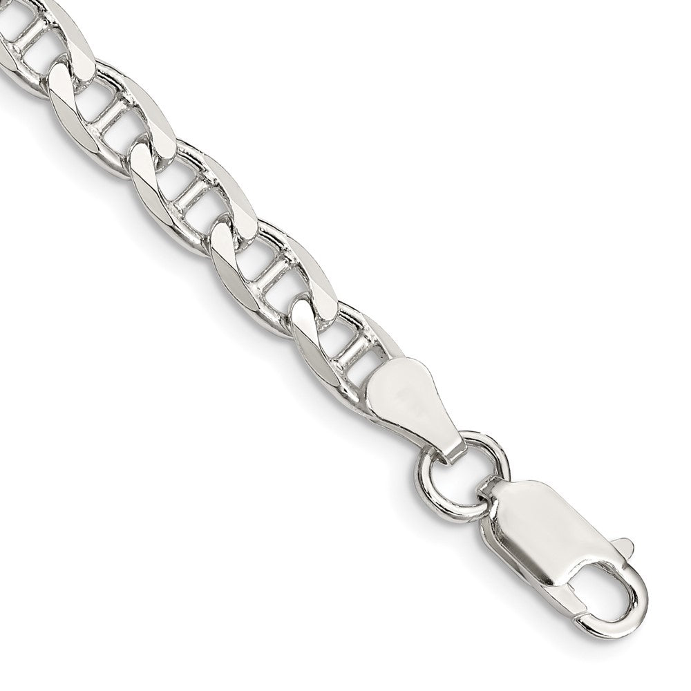 Exclusive 5.7mm Sterling Silver Double Curb Anchor Chain - Stylish Value!