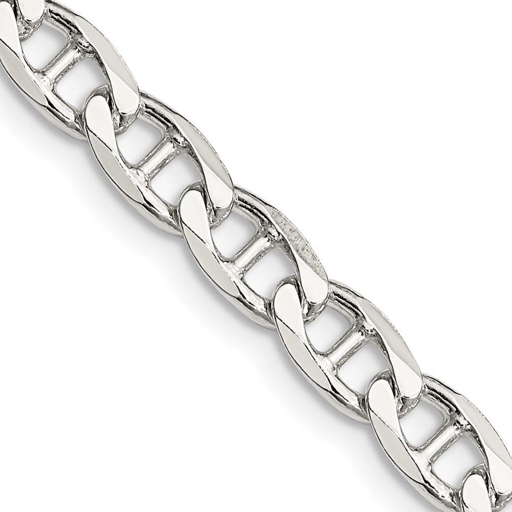 High-Quality 5.7mm Sterling Silver Double Curb Anchor Chain - Stylish Value