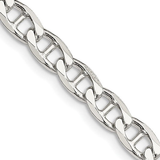 High-Quality 5.7mm Sterling Silver Double Curb Anchor Chain - Stylish Value
