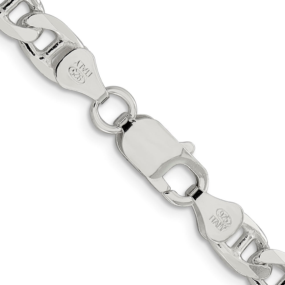 Buy Stylish 6.5mm Sterling Silver Double Curb Flat Anchor Chain