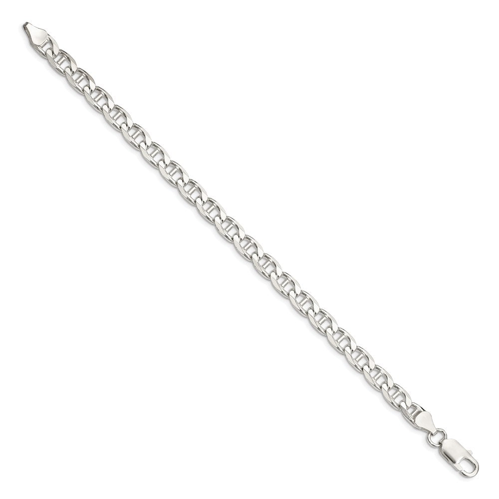Buy Exclusive 6.5mm Sterling Silver Double Curb Flat Anchor Chain - Stylish Value!