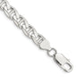 Buy Stylish 7.4mm Sterling Silver Double Curb Flat Anchor Chain - Affordable Price-2