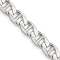 Buy Stylish 7.4mm Double Curb Flat Anchor Chain in High-Quality Sterling Silver-4