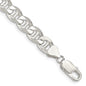 Buy Stylish Sterling Silver 8.25mm Double Curb Flat Anchor Chain - Luxury Design-2