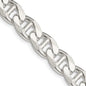 High-Quality 9mm Double Curb Flat Anchor Chain in Sterling Silver - Stylish Value-5