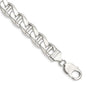 High-Quality 10.8mm Sterling Silver D/C Flat Anchor Curb Chain - Stylish Value-1