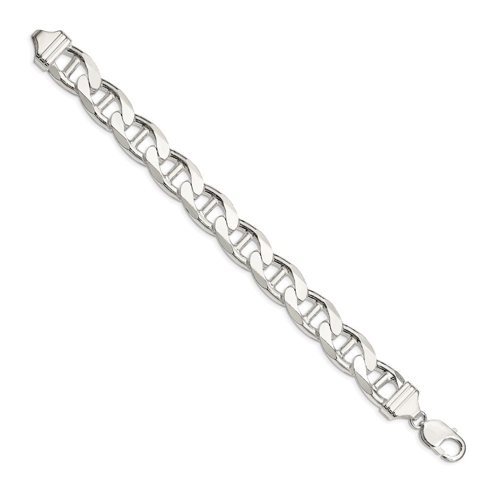 Buy Stylish Sterling Silver 13.5mm Double Curb Flat Anchor Chain - Affordable Value!