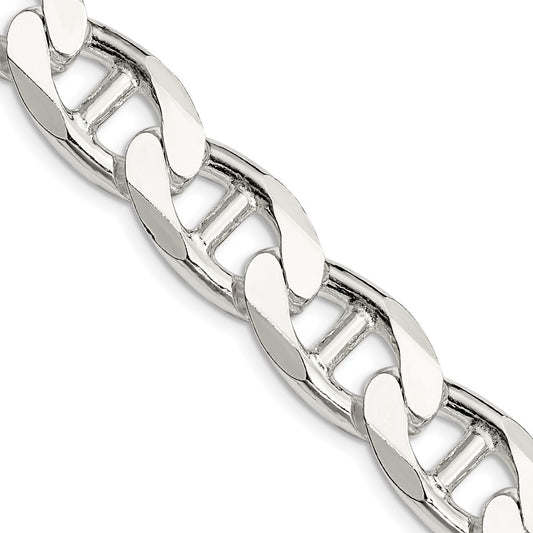 Buy Stylish 13.5mm Sterling Silver Double Curved Flat Anchor Chain