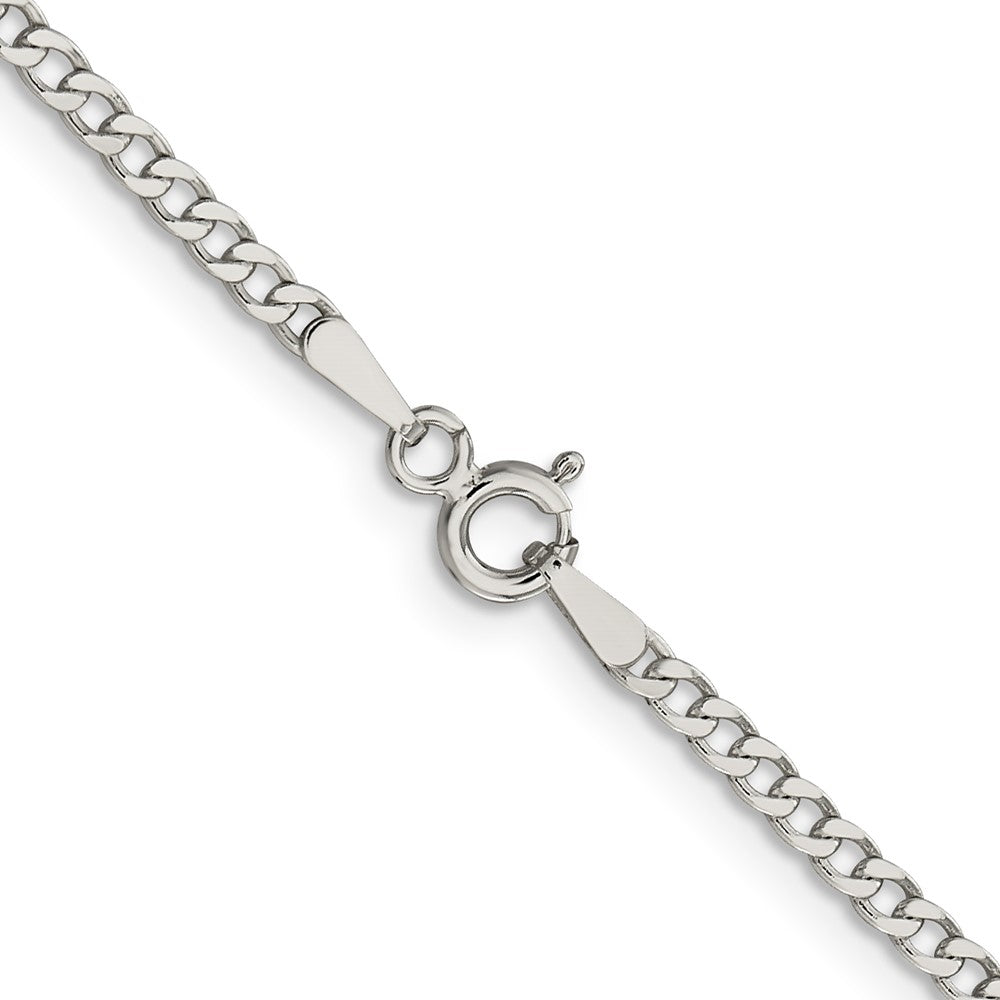 Buy Exclusive 2.3mm Beveled Curb Chain in Sterling Silver - Stylish Value!
