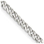 Buy Stylish 3.2mm Beveled Curb Chain in Sterling Silver - Affordable Luxury-6