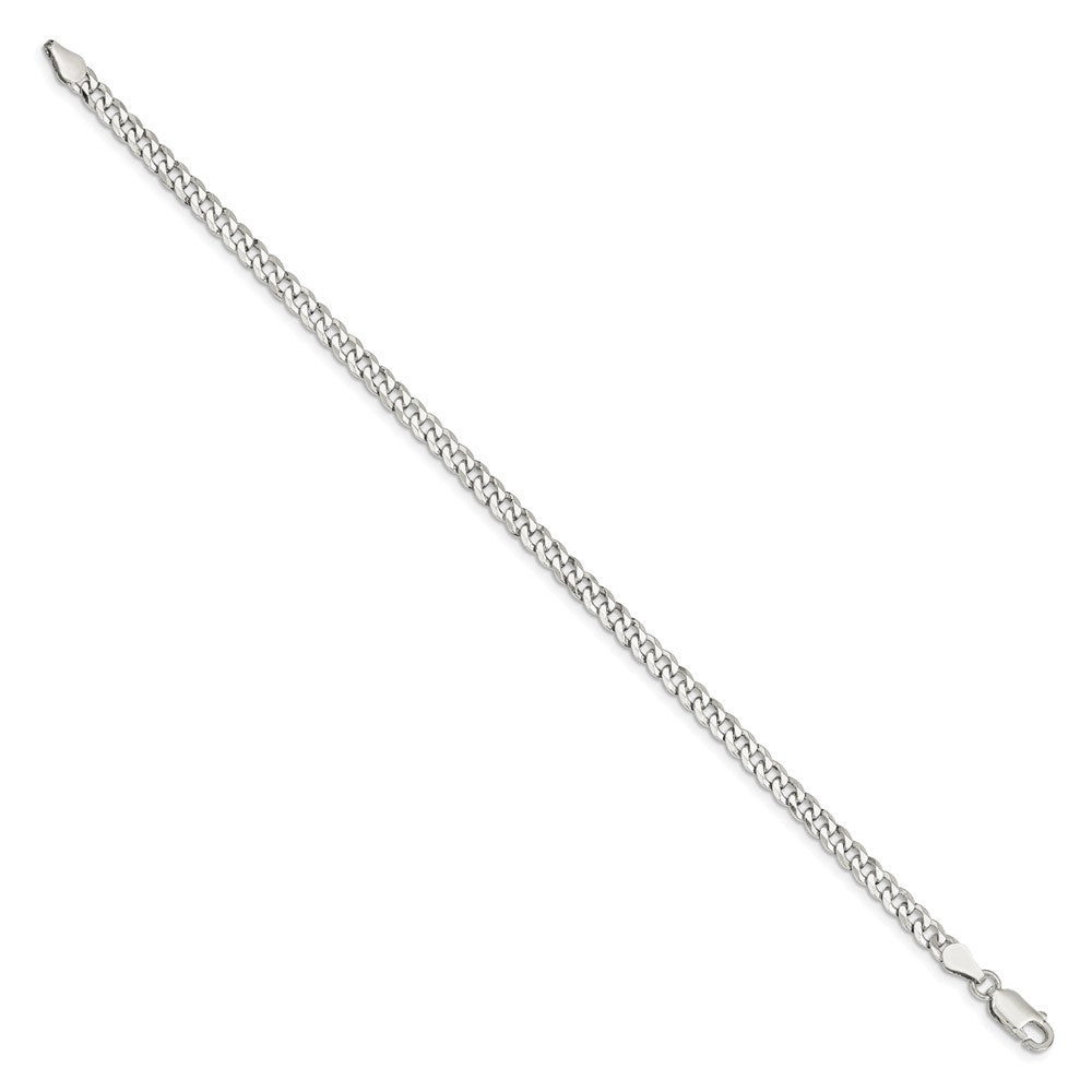 Order Stylish 4mm Beveled Curb Chain in Sterling Silver | Luxury Value!