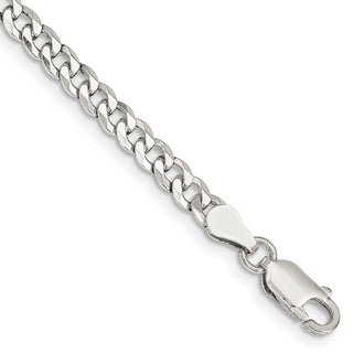 Order Stylish 4mm Beveled Curb Chain in Sterling Silver | Luxury Value!