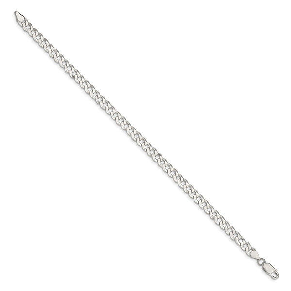 5mm Beveled Curb Chain in Sterling Silver - Style GR1-1029653