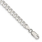 Buy Stylish 5mm Beveled Curb Chain in Sterling Silver - Affordable Luxury!-2