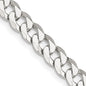 Buy Stylish 6mm Beveled Curb Chain in Sterling Silver - Affordable Luxury-11