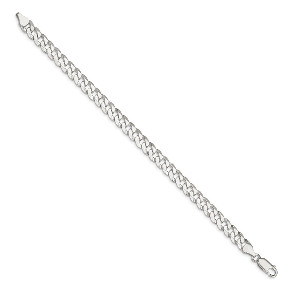 Buy Stylish 7mm Beveled Curb Chain in Sterling Silver - Luxury Jewelry Value