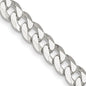 Exclusive 7mm Beveled Curb Chain in Sterling Silver - Stylish & Affordable!-8