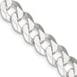 Exclusive 10.6mm Beveled Curb Chain in Sterling Silver - Stylish Value!-6