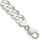 Buy Stylish 12.3mm Beveled Curb Chain in High-Quality Sterling Silver-1