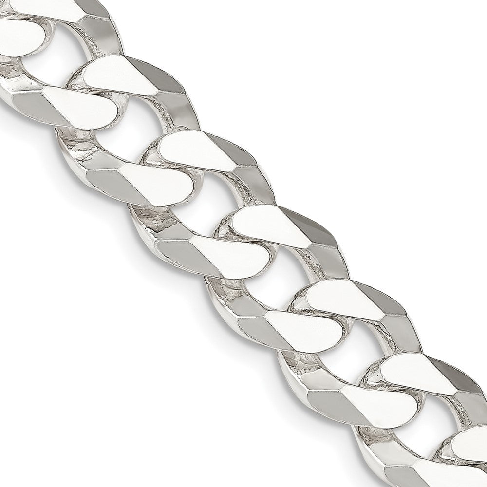 Buy 14mm Beveled Curb Chain in Sterling Silver | Stylish & Affordable Jewelry